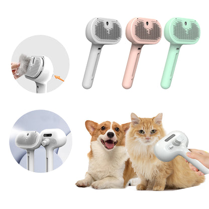 Steam Shedding and Grooming Brush for Dog & Cat