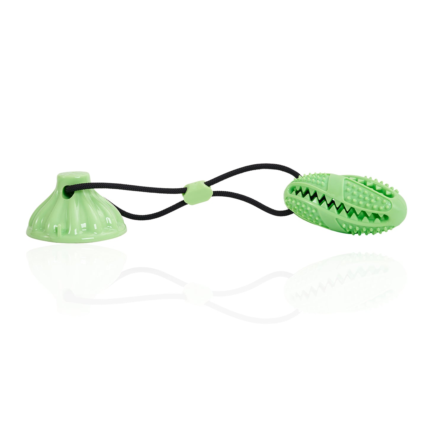 Suction Cup Treat Ball Dog Toy – Pull Rope & Teeth-Cleaning Chew