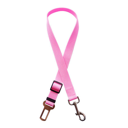 Adjustable Pet Car Seat Belt – Safety Harness Lead Clip for Cats & Dogs