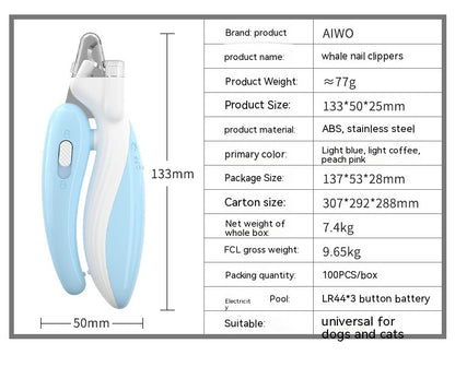 LED Pet Nail Clippers  – Safe Grooming for Dogs & Cats