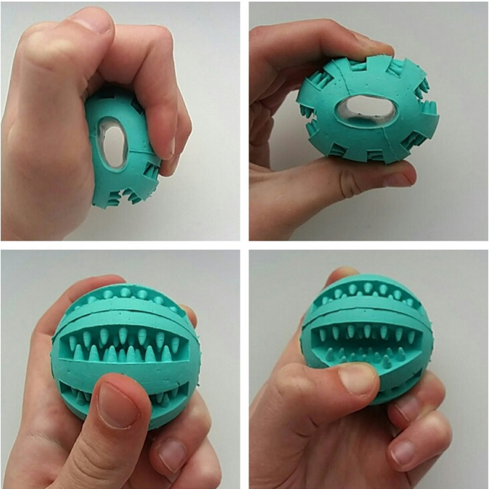 Rubber Slow Feeder Treat Ball – Cute Interactive Dog Toy