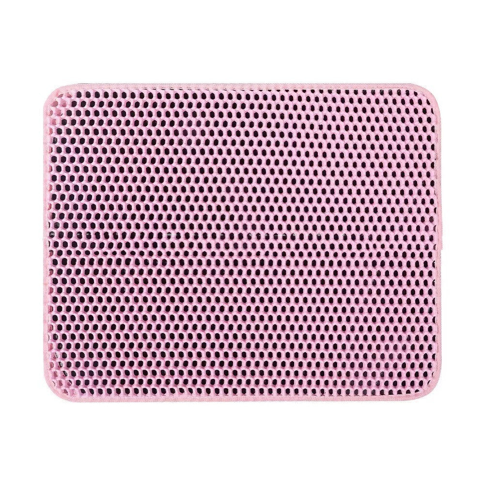 Waterproof Cat Litter Mat – Solid Color, Easy-Clean Scatter Control Mat