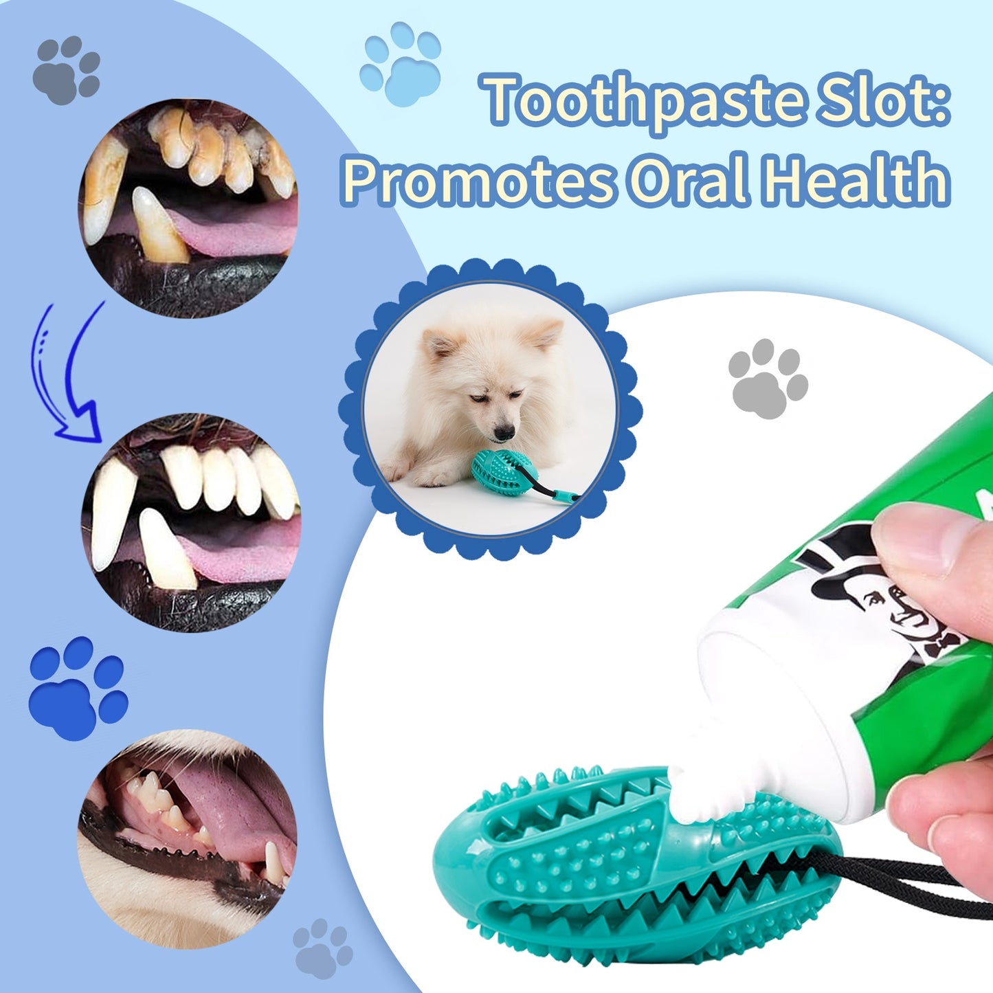 Suction Cup Treat Ball Dog Toy – Pull Rope & Teeth-Cleaning Chew