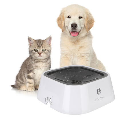 Anti-Spill Floating Water Bowl – Slow Drinking Pet Fountain for Cats & Dogs