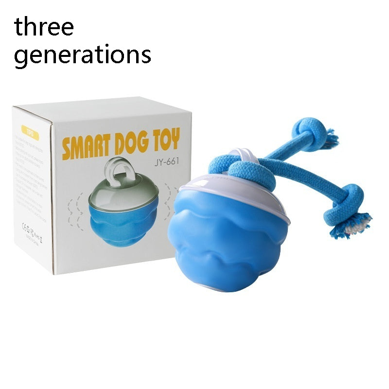 Interactive Rolling Dog Ball – Chase, Fetch & Chew Toy