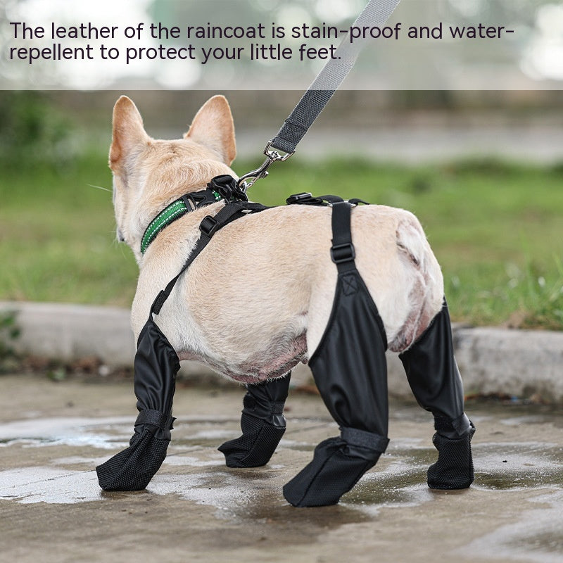 Waterproof Breathable Dog Boots – Adjustable Soft Paw Protector Shoes for Outdoor Walking