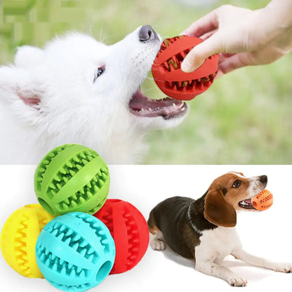 Rubber Slow Feeder Treat Ball – Cute Interactive Dog Toy