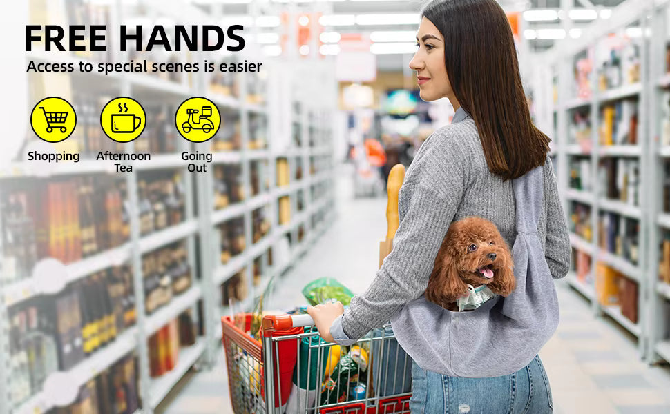 The Cozy Companion Pet Sling — Comfort, Style & Connection in Every Step