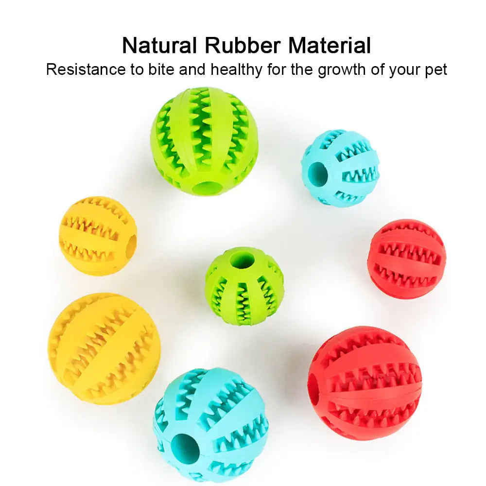 Rubber Slow Feeder Treat Ball – Cute Interactive Dog Toy
